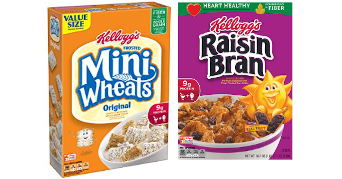 Free Box of Kellogg's Frosted Mini Wheats or Raisin Bran Free Product